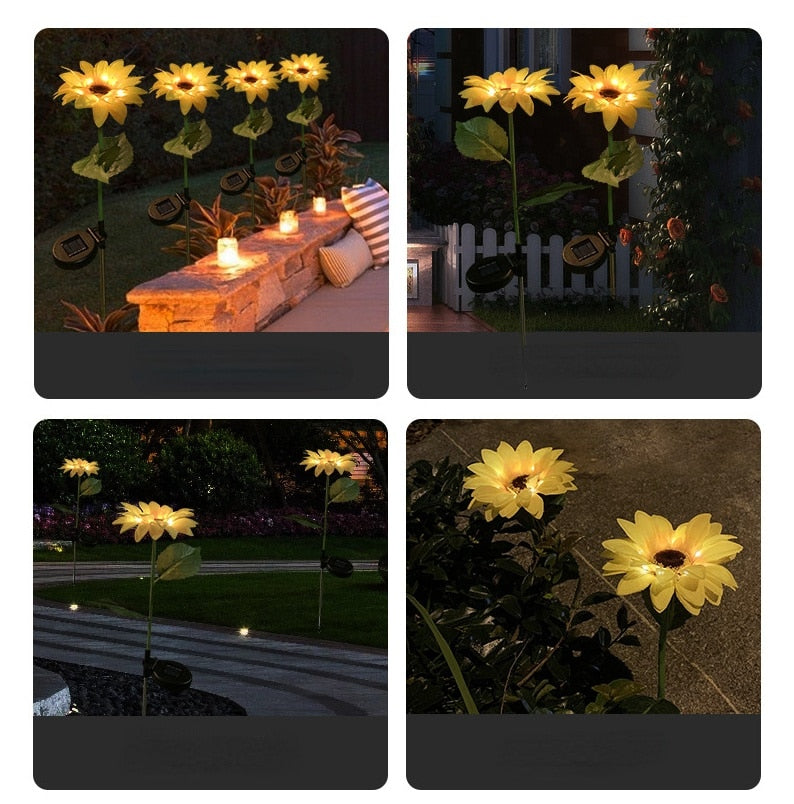 Sunflower Waterproof Solar Led Garden Lights | Bowlift