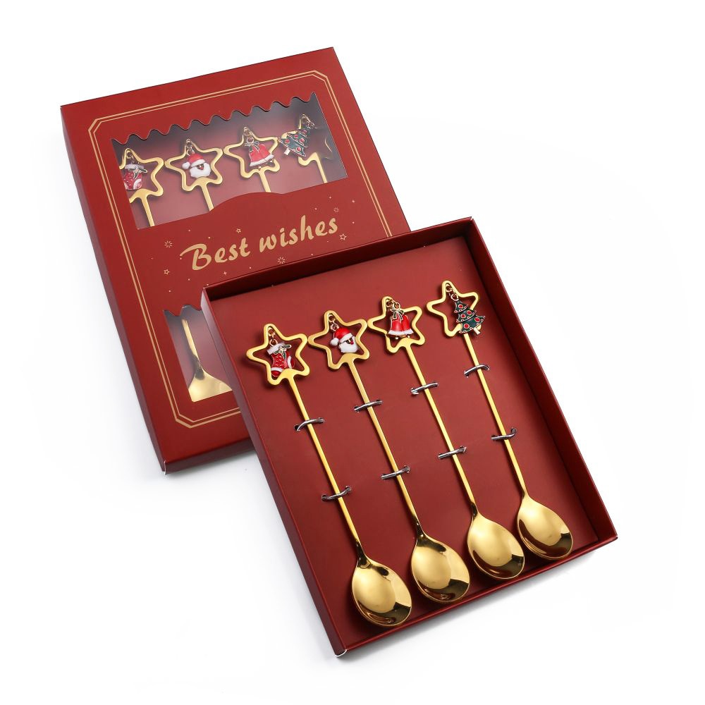 BowLift | 4Pcs Christmas Best Wishes Tableware Set
