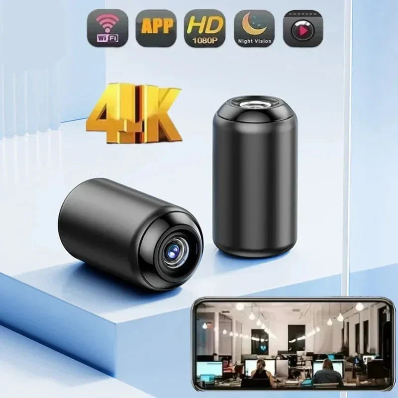 Mini 1080p wireless indoor security camera with night vision and app control Bowlift