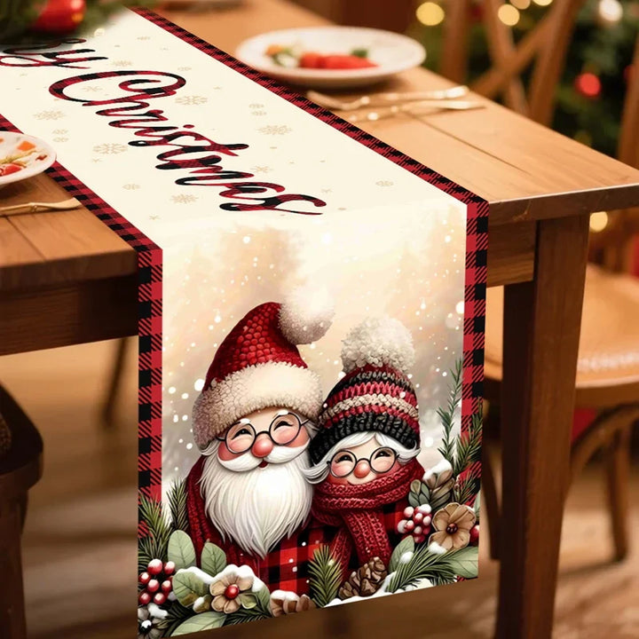BowLift | FestiLoom Christmas Table Runner | "Merry Christmas" Design | 100% Polyester | Festive Decor for Christmas & New Year 2025/2026