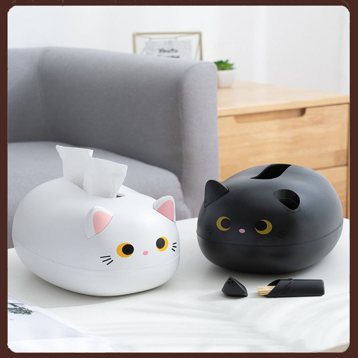 Cat Shaped Desktop Tissue Box | Bowlift