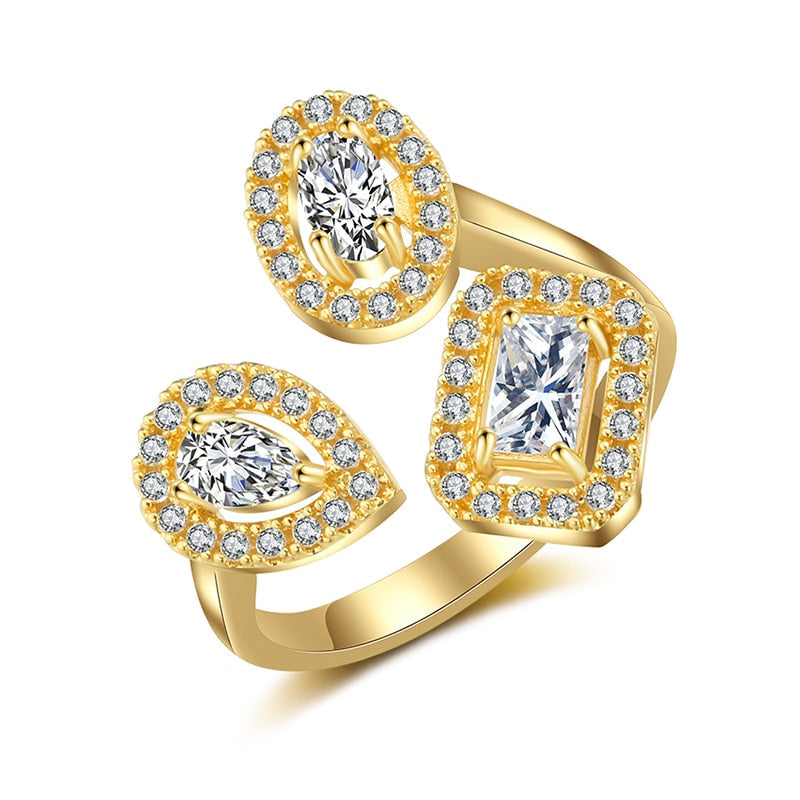 BowLift | Water Drop Zircon Chic Adjustable Ring