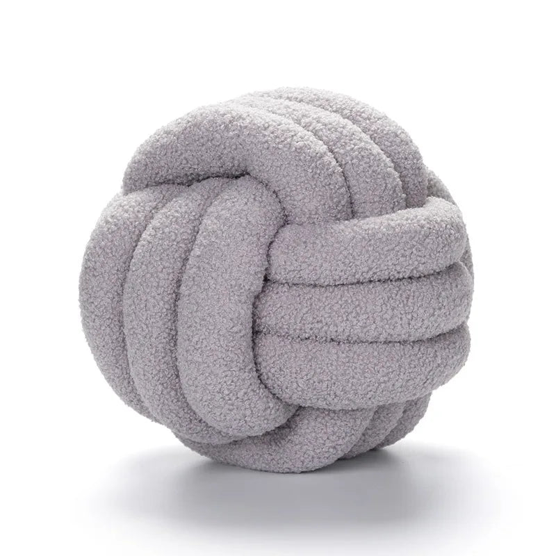 BowLift | Throw Pillow - Cozy - Hand-Knotted Ball - Sheepskin