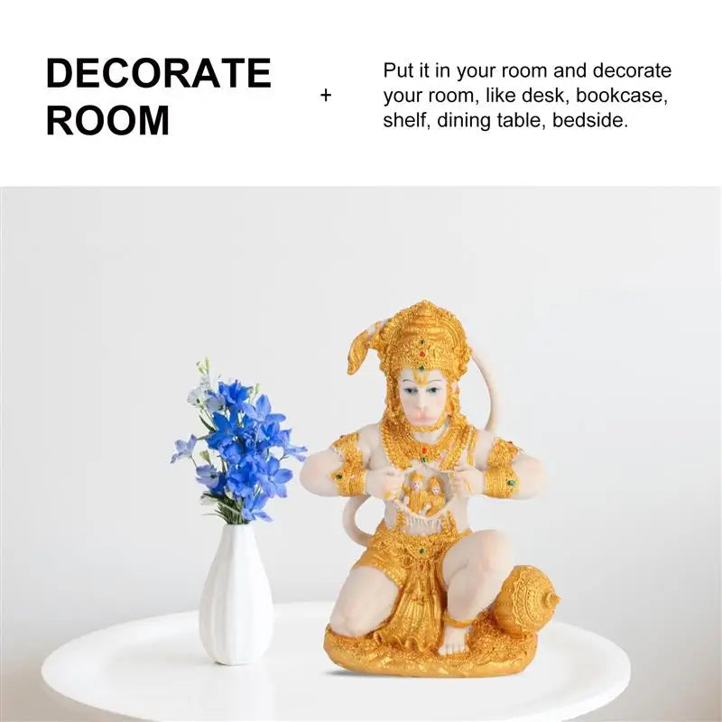 BowLift | 1 Piece Hanuman Buddha Monkey God Figurine Southeast Asian Style Home Sculpture Lord Hanuman Statue Buddha Figur Ornament