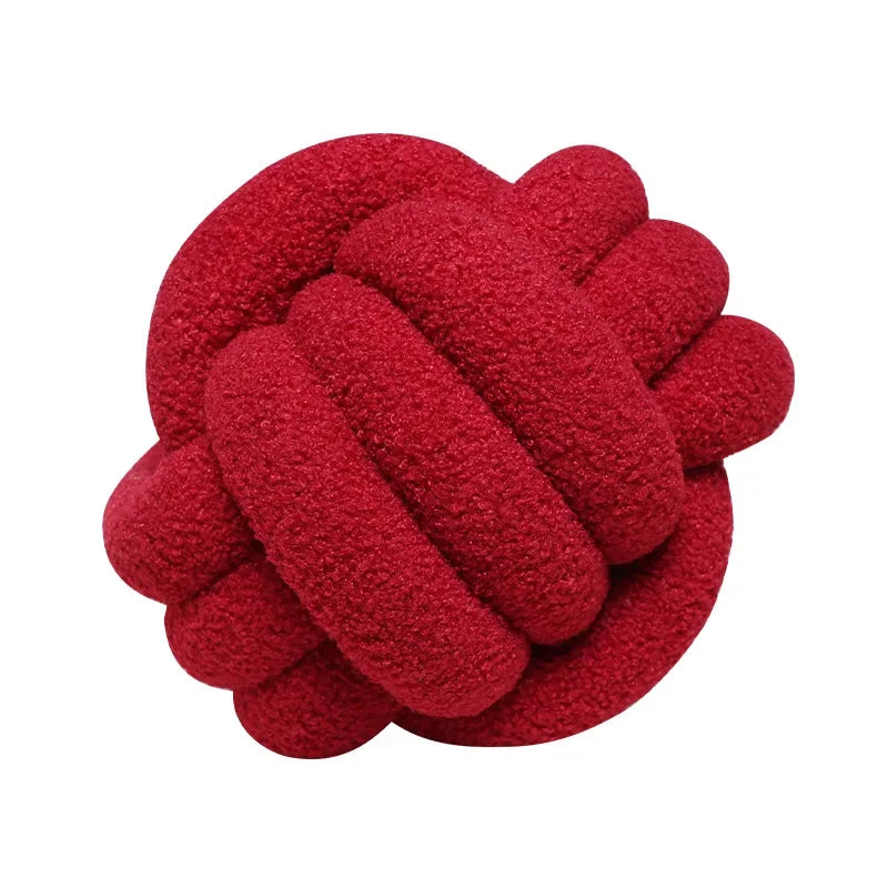 Boucle Rope Knot Ball Cushion | Bowlift