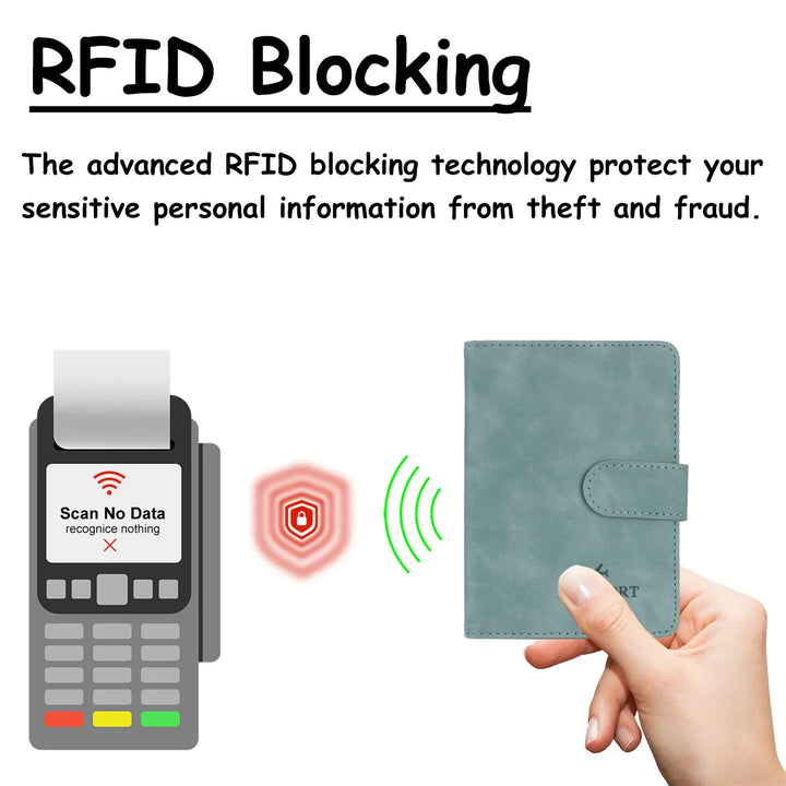 BowLift | Passport holder Travello | RFID protection | Real leather look | For women & men