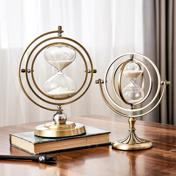 Time Charmer Metal Hourglass Decor | Bowlift
