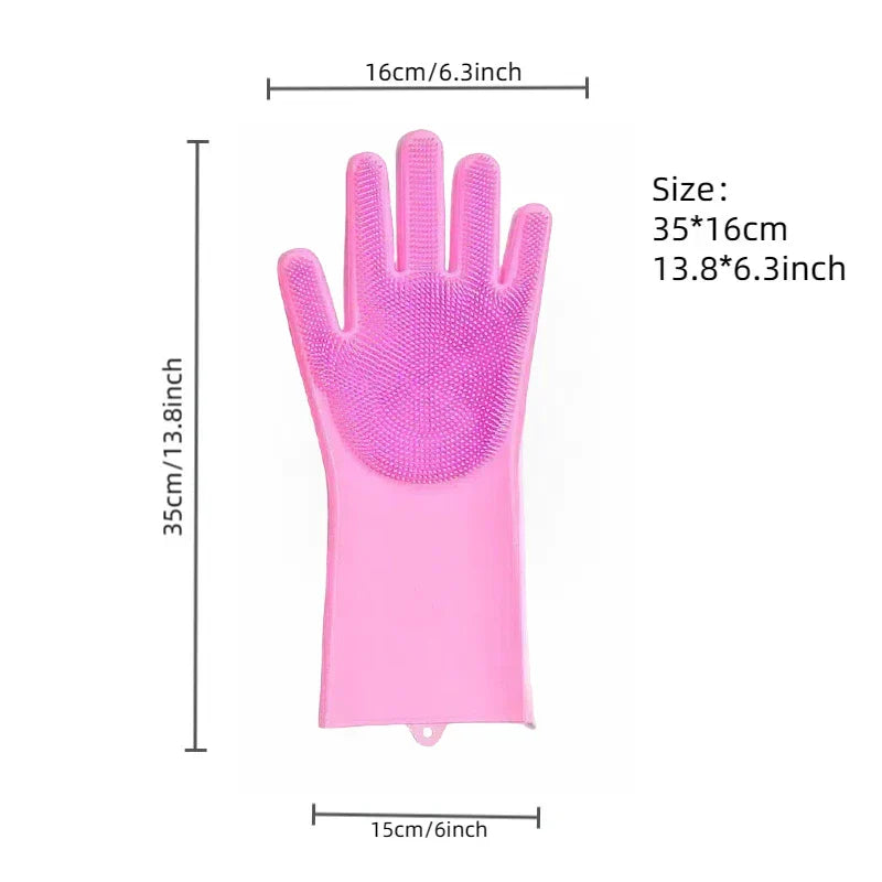 BowLift | FELISPA SoftTouch Silicone Bath Glove for Cats | Soft Coat Care & Massage | Shampoo Brush for Pets | 35×16 cm