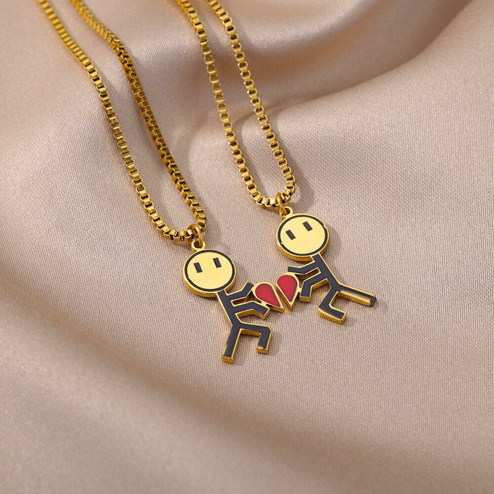 BowLift | 2pcs Double Love Heart Necklace