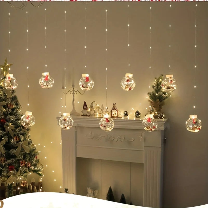 BowLift | LantaarnLuxe | Warm LED Christmas Curtain Decor