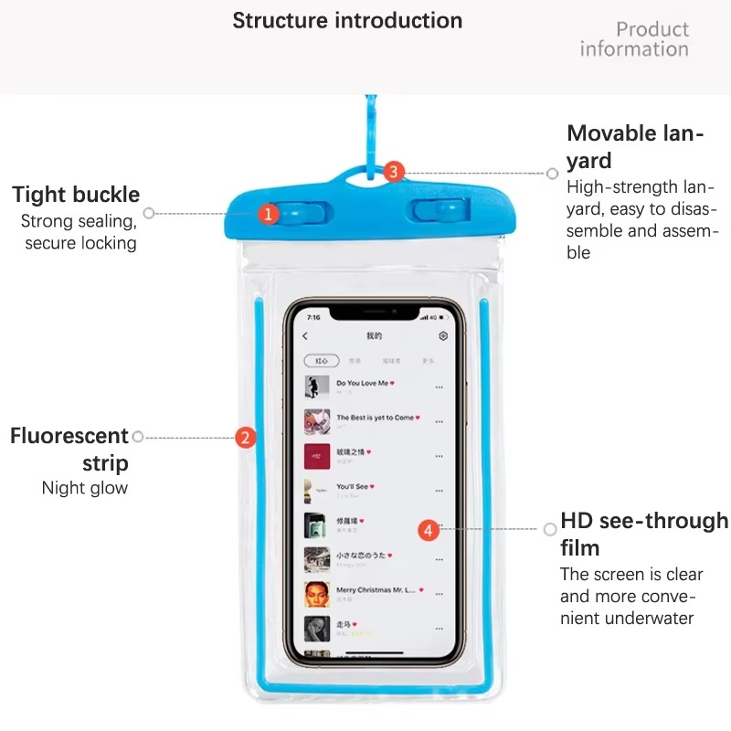 BowLift | Outdoor Waterproof Phone Pouch and Dry Bag Case for Swimming and Beach