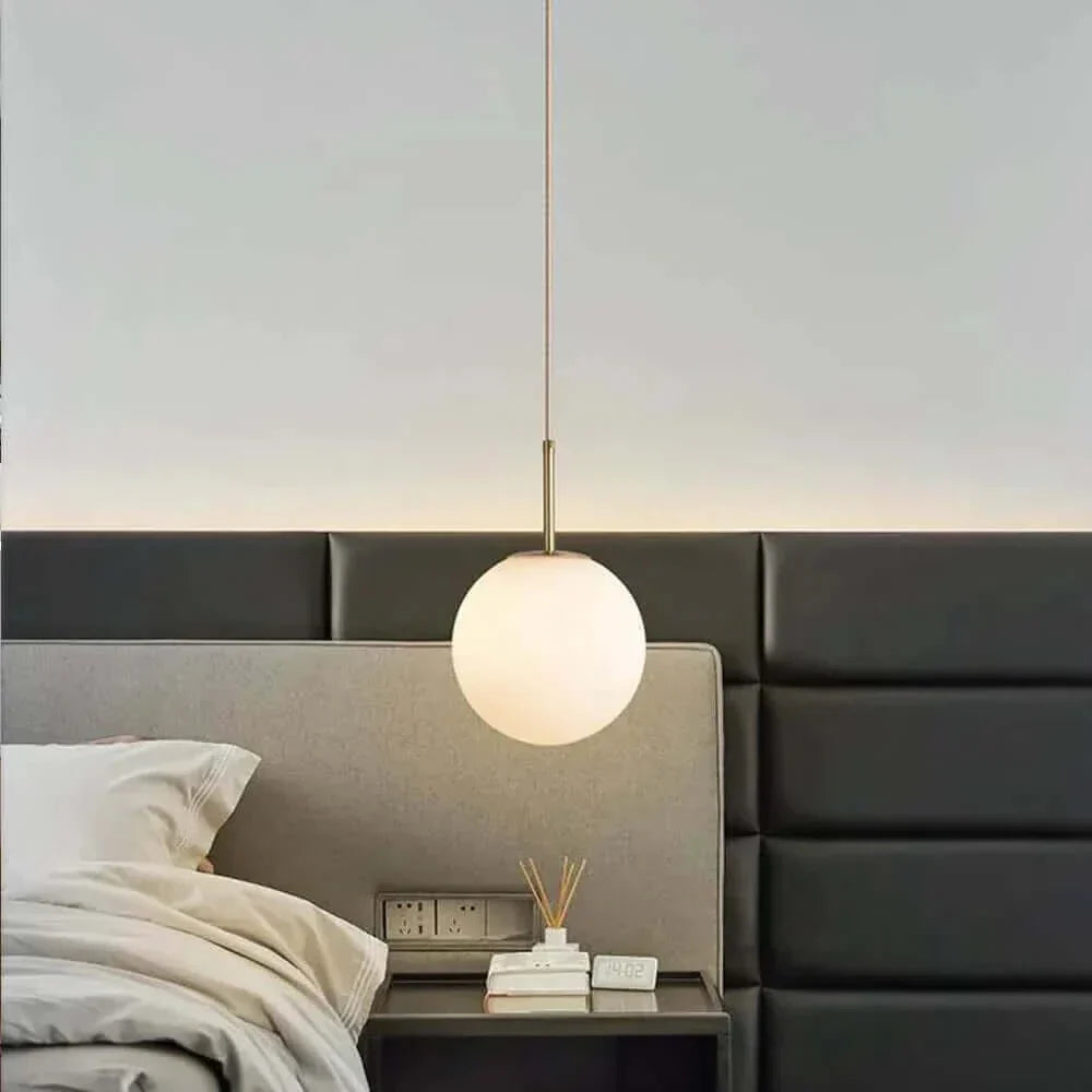 BowLift | Mid-Century Modern Glass Ball Pendant Light
