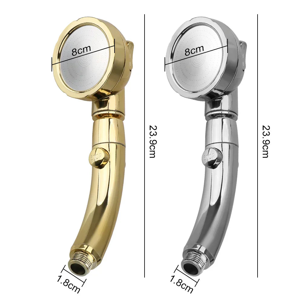 Rotatable handheld showerhead with 3 spray types Bowlift