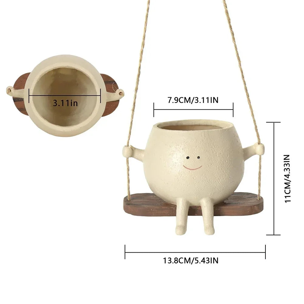 Happy Buddy Hanging Plant Pot | Bowlift