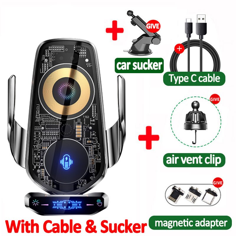 BowLift | Automatic Magnetic Wireless Charging Car Phone Holder