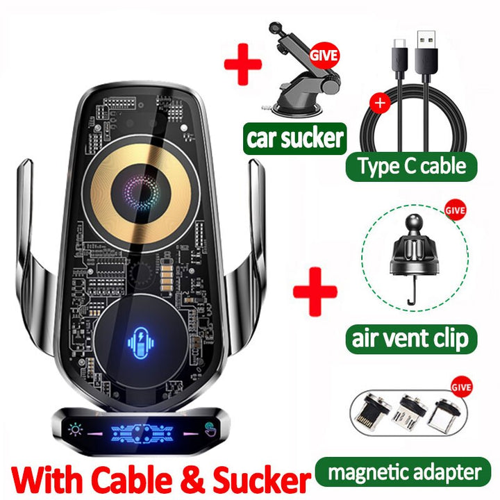 BowLift | Automatic Magnetic Wireless Charging Car Phone Holder
