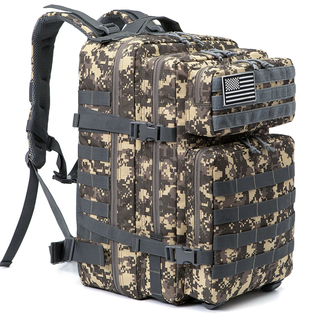 BowLift | TACTICO45 45 L Outdoor Rucksack | Molle-System | 3-Day Capacity | Robust & Multifunctional – Black/Khaki/Olive