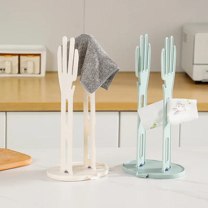 BowLift | TROCKINO Drying rack for kitchen gloves | Glove holder & drying stand | Space-saving & hygienic | 34×16×13 cm