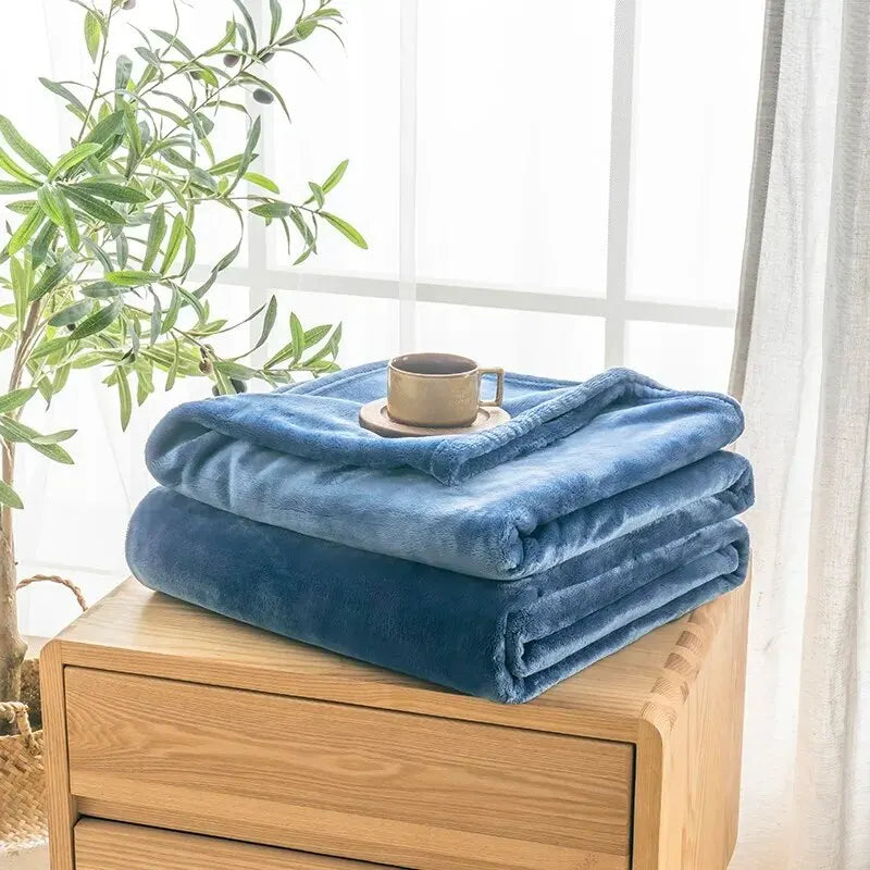 Extra Soft Thickened Flannel Blanket – Cozy Nap & Air Conditioning Throw | Bowlift