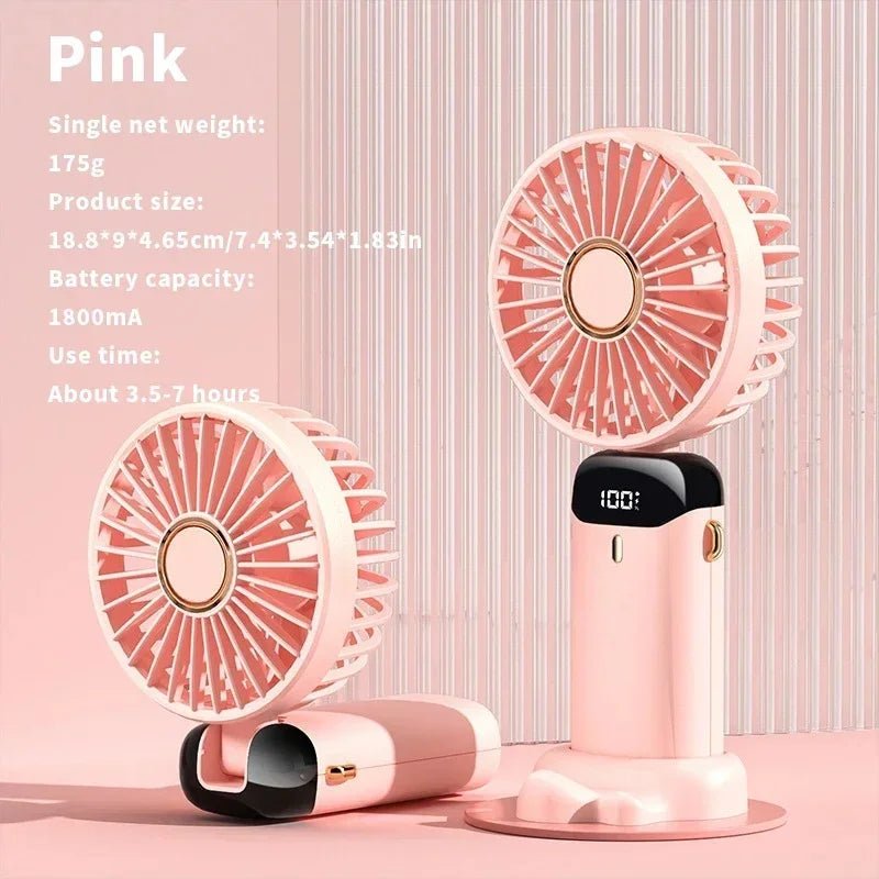 Portable Electric Fan and Mini Air Conditioner – Rechargeable Neck Fans for Home, USB and Handheld | Bowlift