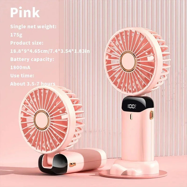 Portable Electric Fan and Mini Air Conditioner – Rechargeable Neck Fans for Home, USB and Handheld | Bowlift