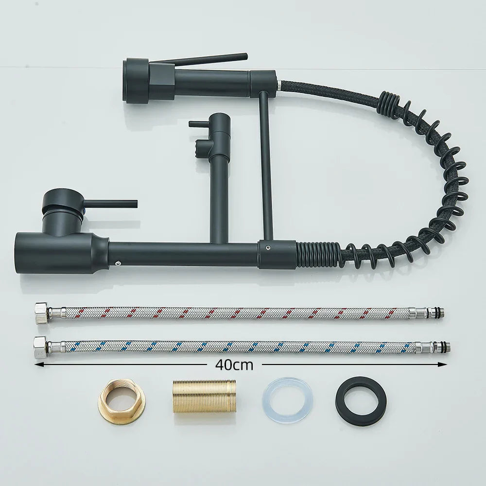 Faucet with Double Spout – High-Quality Faucet for Flexible Washing, Swivable, Ideal for Modern Kitchens, Easy to Clean and Simple Installation | Bowlift