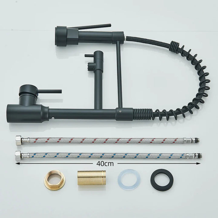 Faucet with Double Spout – High-Quality Faucet for Flexible Washing, Swivable, Ideal for Modern Kitchens, Easy to Clean and Simple Installation | Bowlift