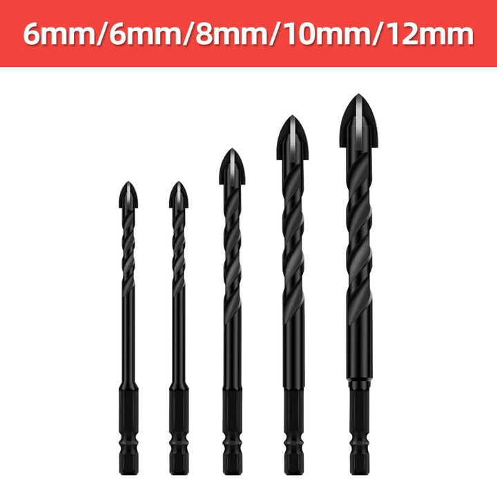 Heavy-Duty Mega Ultimate Cross Hex Drill Bit Set | Bowlift