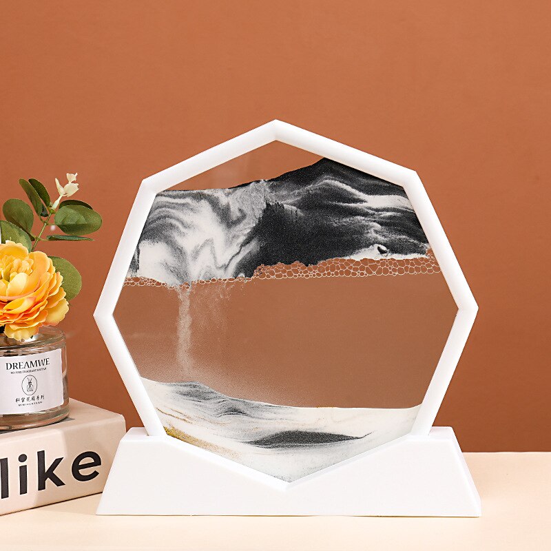 BowLift | Deep Sea Flowing Hexagon Sand Decor