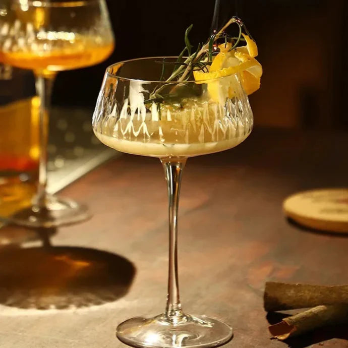 Elegant 2-Piece Cocktail Coupe Set Bowlift
