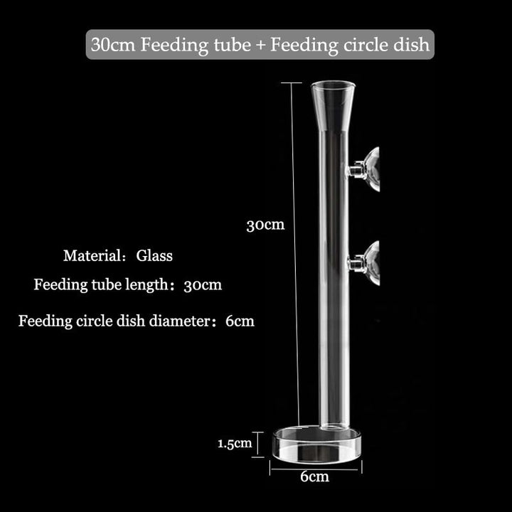 BowLift | Transparent Aquarium Glass Tube Fish Feeder