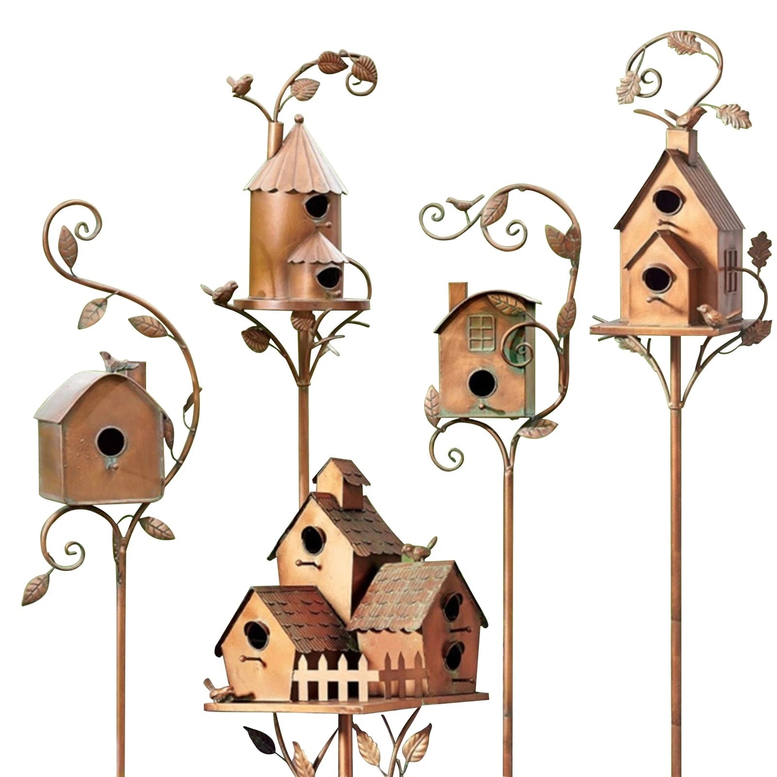 BowLift | Metal art birdhouse garden stake - Talart