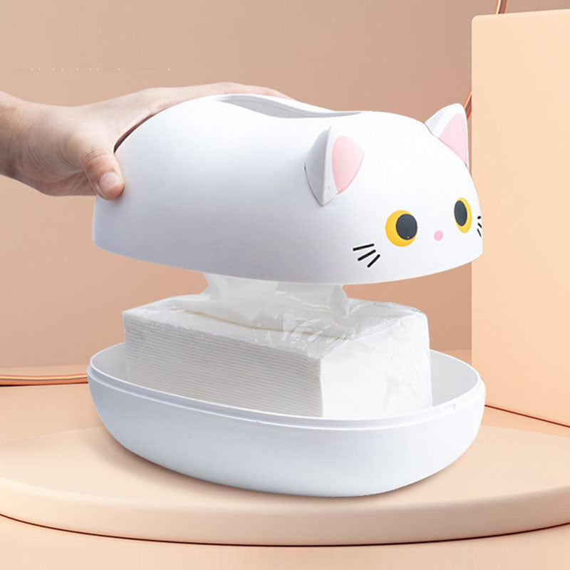 Cat Shaped Desktop Tissue Box | Bowlift
