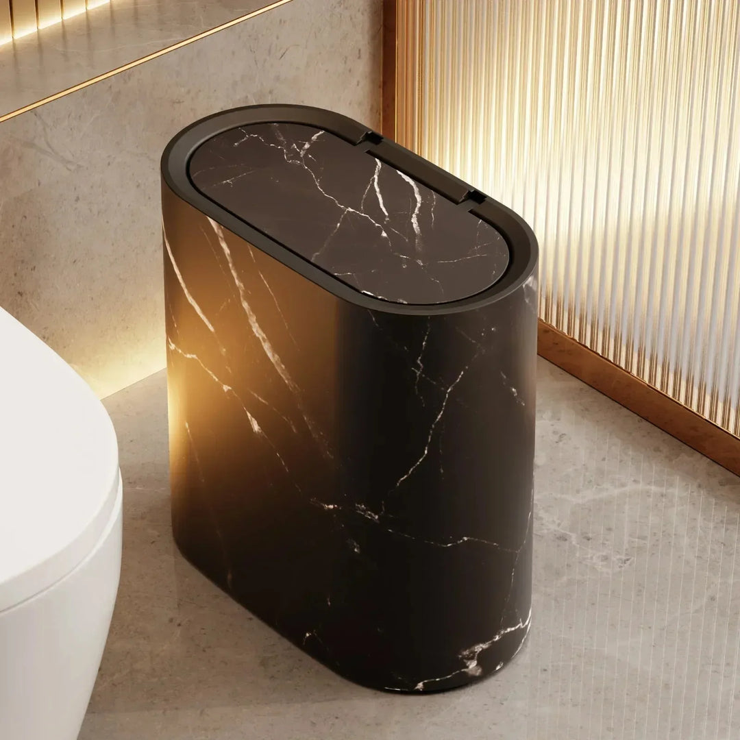 Nordic Marble Design Trash Can Bowlift