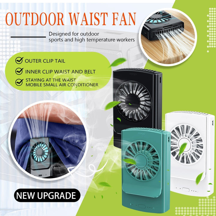 Cool Summer Bladeless Waist Fan | Bowlift