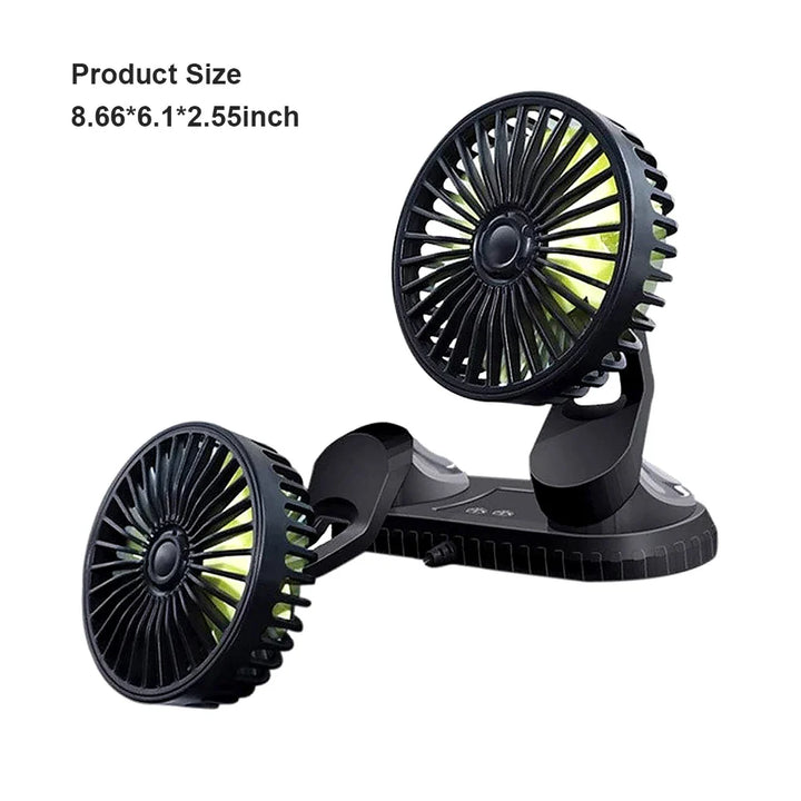Portable DC 12V-24V Car AC Air Fan Cooler Car Bladeless Air Conditioner Summer Car Vehicle Truck Cooling Air Fan | Bowlift