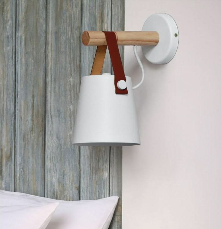 BowLift | Wooden Nordic Wall Lamp – Minimalist Hanging Light Fixture