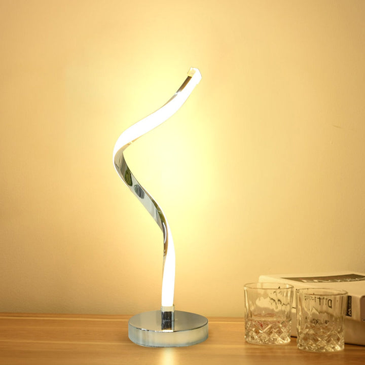 BowLift | SpiralGlow – LED Desk Lamp with Spiral Design for Bedroom
