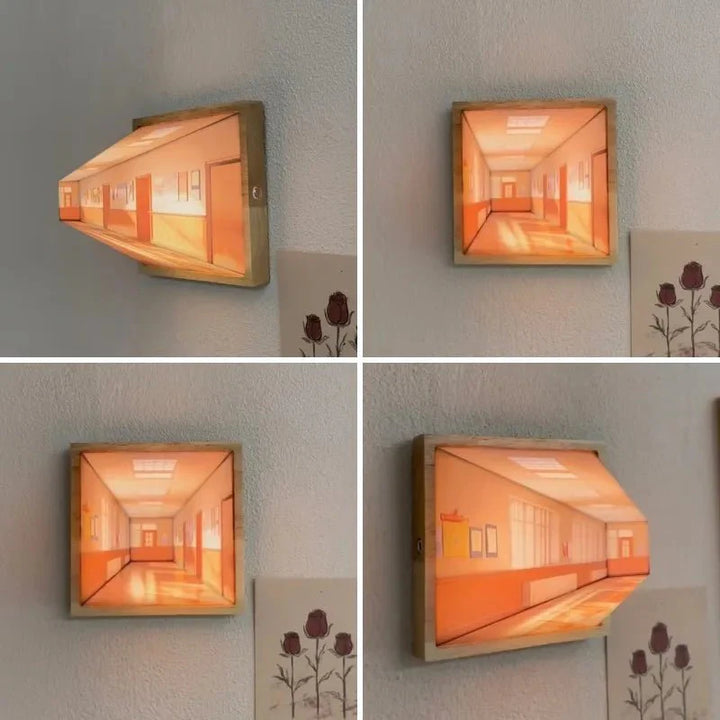 BowLift | DimenLamp - 3D LED Lamp - Modern Wall Decoration - Unique Gift Idea
