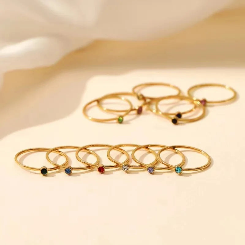 BowLift | Dainty Birthstone Ring