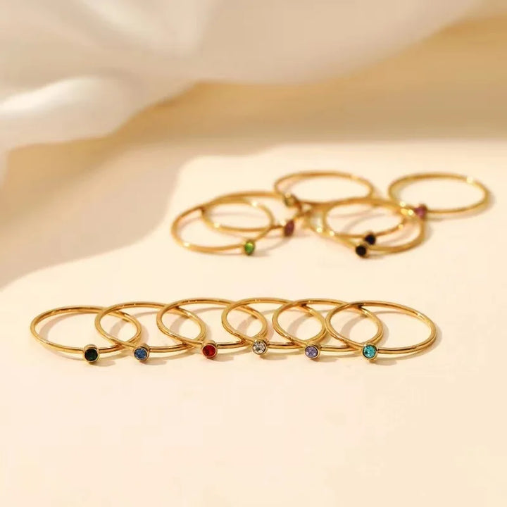 BowLift | Dainty Birthstone Ring
