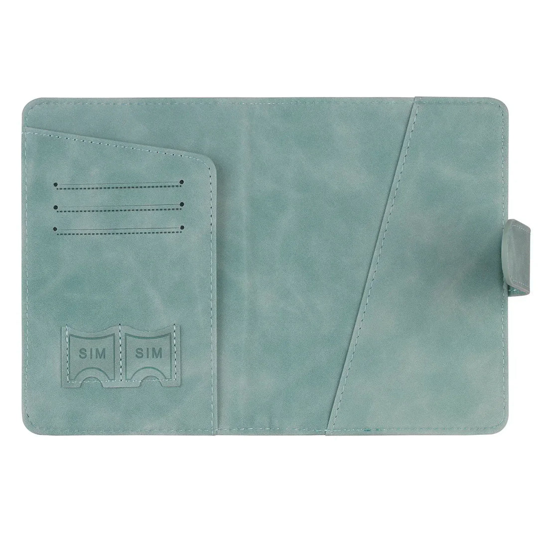 BowLift | SafePort Passport Holder | RFID Protection | Elegant Leather Look | Compact for Men & Women