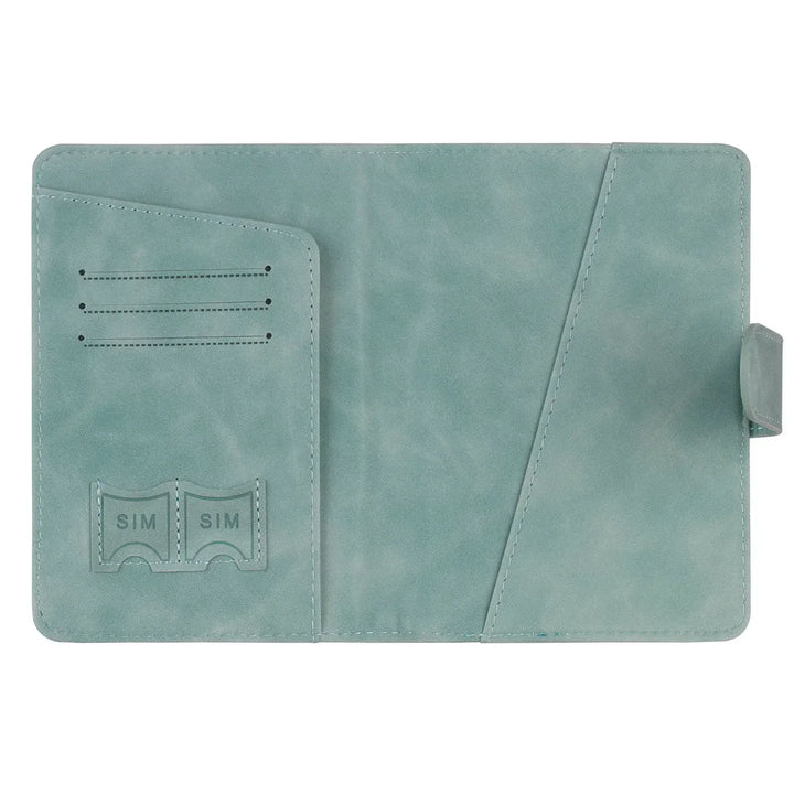 BowLift | SafePort Passport Holder | RFID Protection | Elegant Leather Look | Compact for Men & Women