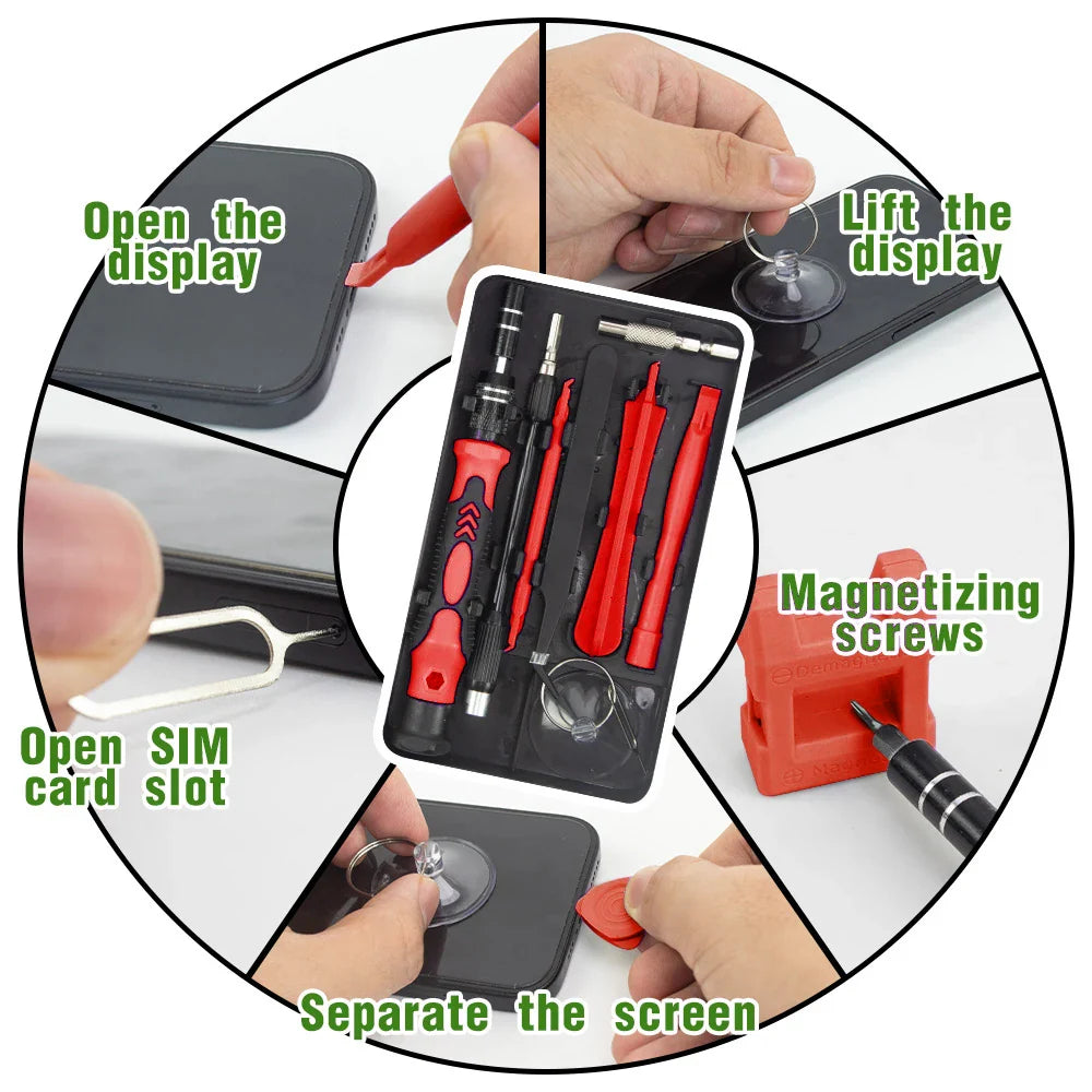 BowLift | 115-in-1 Precision Screwdriver Set with Magnetic Repair Tools – ProFix