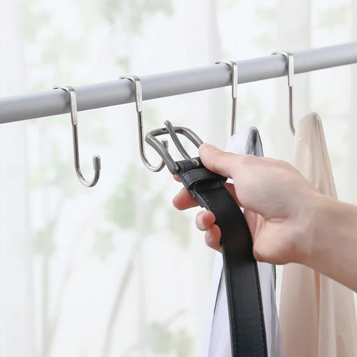 BowLift | Door hooks DUOHOLD | Double hooks for cabinet doors | Stainless steel 304 | Black or White | No drilling