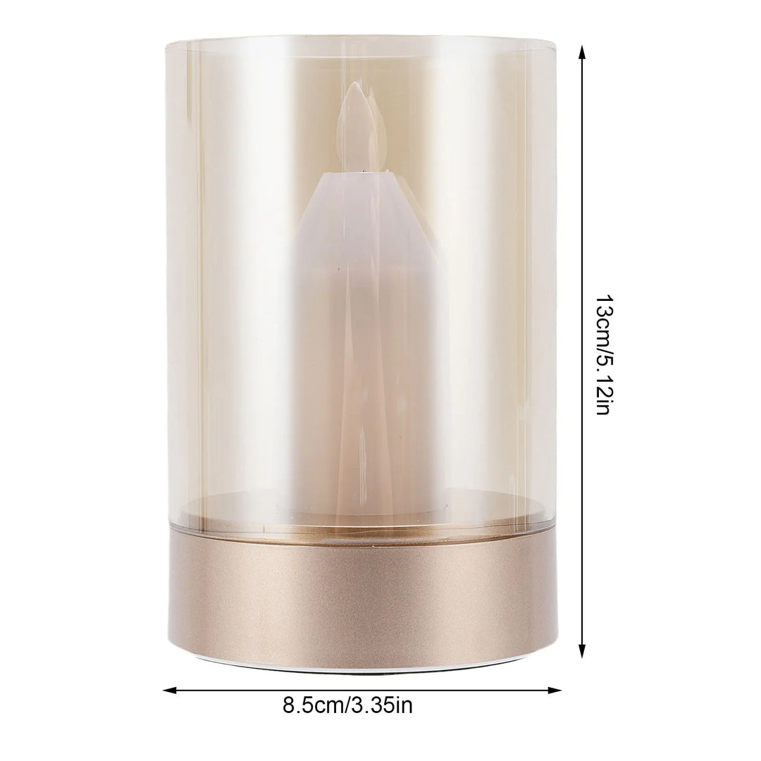 BowLift | AuraFlame LED Candle | Gesture Control & Stepless Dimmable | USB Rechargeable | Warm Light 2400K | 8.5 × 8.5 × 13 cm