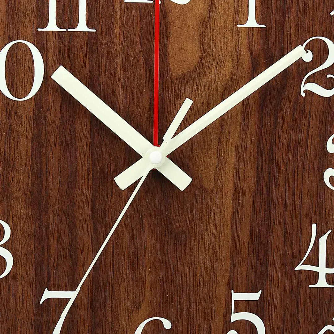GlowClock – Luxe Wooden Wall Clock with Night Light Bowlift