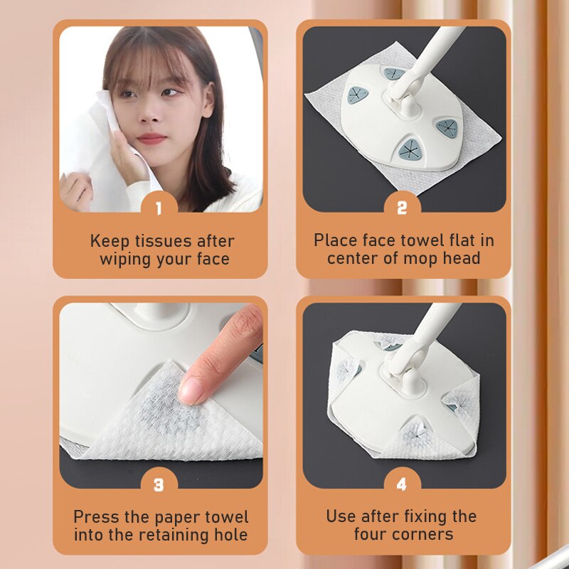 BowLift | Lazy Clean Triangular Towel Mop