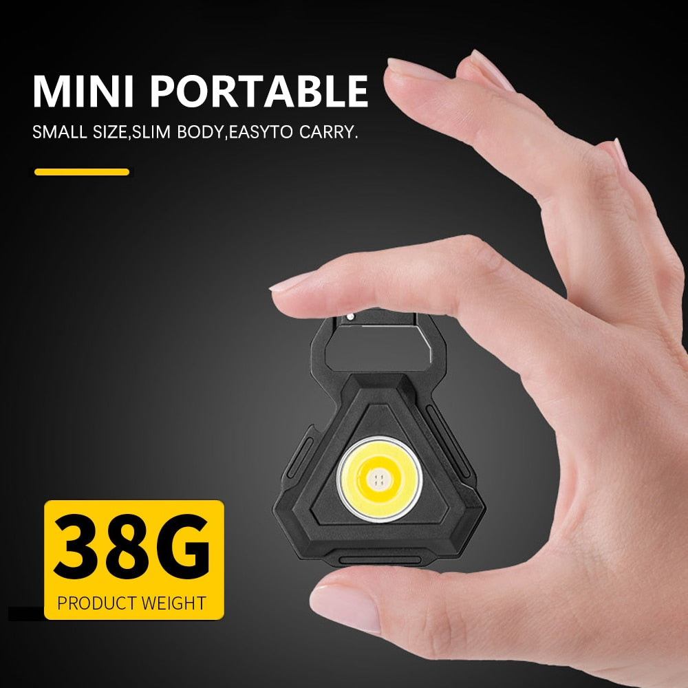 Mini LED Flashlight USB Bottle Opener Keychain | Bowlift