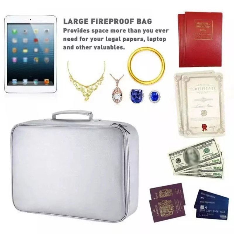 BowLift | Fireproof and Waterproof Document Organizer Bag – Portable Protective Storage for Travel and Home Security